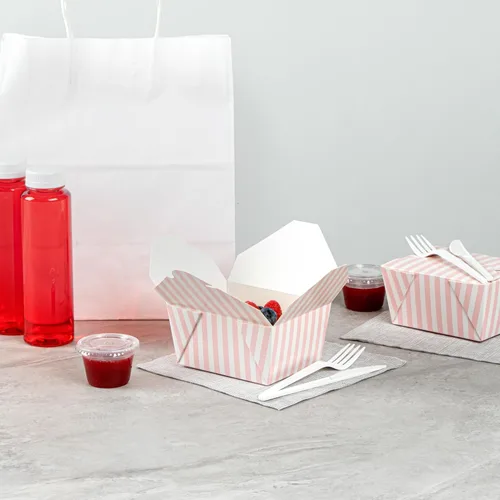 Vista 172 de Restaurantware Bio Tek - Cajas para llevar de 30 onzas, 200 loncheras para llevar, cierre de tabulación, resistentes al calor, desechables, de papel