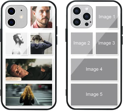 Vista 443 de Funda de teléfono personalizada para Apple iPhone 7 Plus 8 Plus, vidrio templado antiarañazos, a prueba de golpes, suave, funda de TPU suave, diseño
