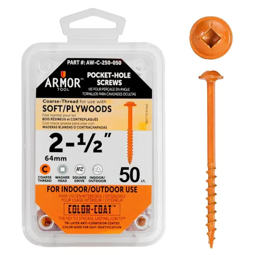 Vista 22 de ARMOR TOOL AP-C-100-100 Tornillos de rosca gruesa de 1 pulgada con revestimiento de color verde y unidad cuadrada