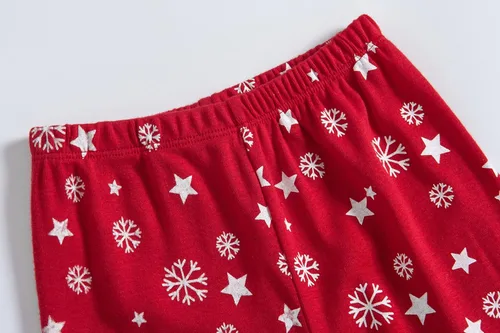 Vista 5 de Dolphin&Fish Pijamas de algodón para niñas pequeñas, 2 piezas, ropa de dormir para niños, conjuntos de manga larga