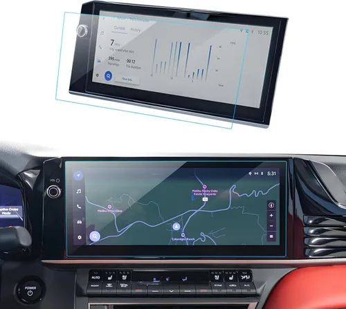 Vista 43 de Protector de pantalla de vidrio templado para Audi A4 (2020-2024)/A5 (2020-2024)/Q5 (2021-2023), accesorios de navegación antirreflejos, instalación