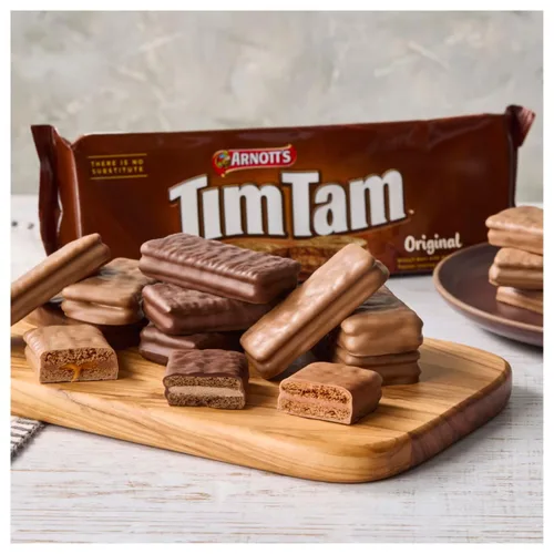 Vista 6 de Galletas de chocolate originales australianas TIM TAM (paquete de 4 x 7.05 oz) importadas de Australia