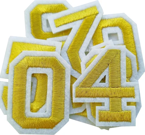 Vista 26 de Bfuee 30 parches de números para planchar, apliques de números bordados del 0 al 9, parches de números para ropa, vestido, sombrero, calcetines