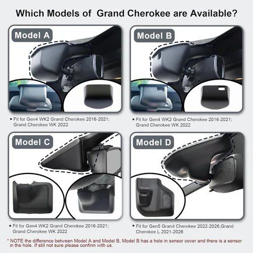 Vista 3 de Mangoal Cámara de tablero 4K personalizada para Jeep Grand Cherokee 2016 2017 2018 2019 2020 2021 y Grand Cherokee WK 2022 (modelo A), comprueba