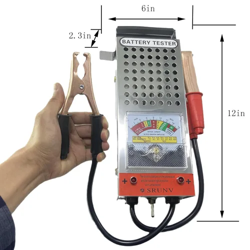 Vista 2 de Probador de carga de batería, probador de carga de batería de automóvil, probador de voltaje de batería de 6/12 V y prueba de carga de batería