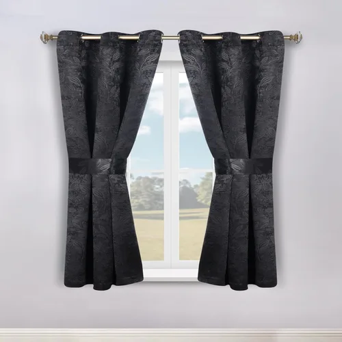 Vista 179 de Superior Cortinas opacas, oscurecimiento de la habitación para dormitorio, bloqueo solar, térmicas, cortinas bohemias modernas, colección de hojas