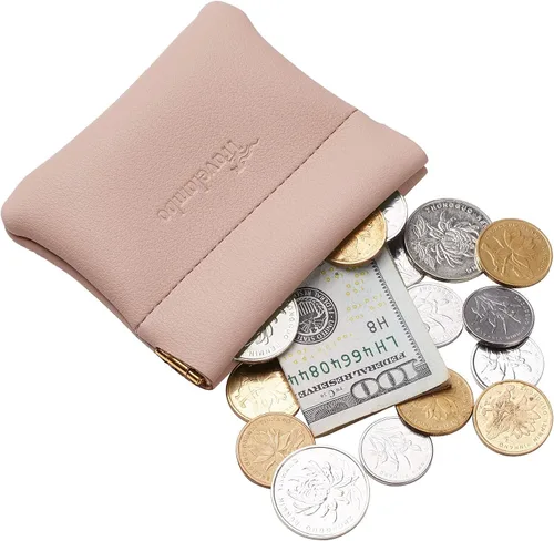 Vista 6 de Travelambo Cartera para mujer con múltiples tarjetas y monedero de cuero para apretar