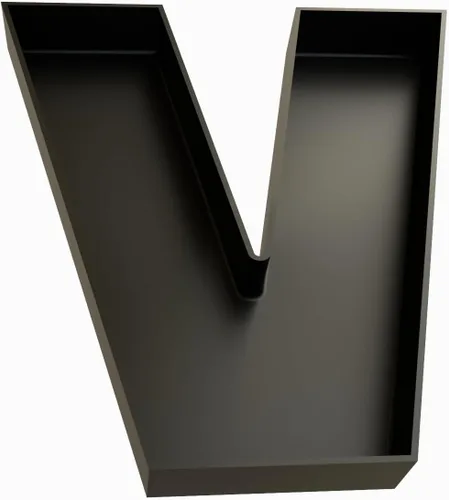 Vista 38 de Bandejas de servir de plástico duro reutilizables y rellenables con letras y números para decoración de fiesta (S, Negro)