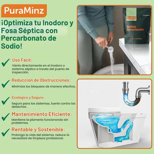 Vista 6 de Percarbonato de sodio – 2 libras – Polvo blanqueador de oxígeno puro. Quita manchas y mugre de color seguro, limpiador multiusos para el hogar