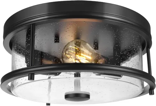 Vista 9 de Lámpara de Techo de Montaje Empotrado, Lámparas de Techo para Pasillo de Montaje en Techo, Iluminación Moderna de Cocina con Vidrio Granulado, Luces