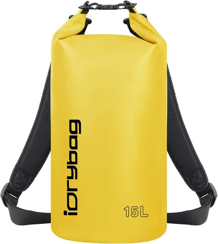 Vista 35 de IDRYBAG Bolsa seca para kayak impermeable 2L/5L/10L/15L/20L, pequeña bolsa impermeable para navegación