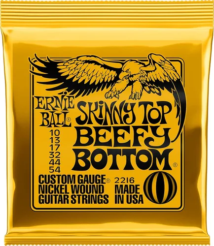 Vista 23 de Ernie Ball Beefy Slinky - Cuerdas para guitarra eléctrica, paquete de 3, calibre 11-54 (P03627)