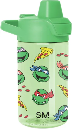 Vista 36 de Simple Modern Blippi - Botella de agua de plástico Tritan Summit de 12 onzas sin BPA con tapa cubierta con popote a prueba de fugas para niños