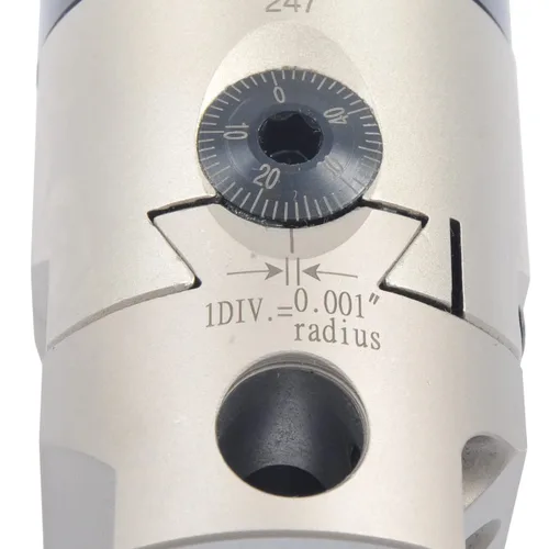 Vista 3 de HHIP 1001-0201 Juego de herramientas indexables, 2 cabezales de perforación, vástago R8, 4 barras de perforación