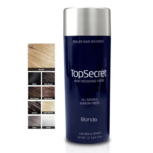 Vista 85 de Top Secret Aplicador de fibras de construcción para engrosar el cabello incluido, relleno de cabello natural e indetectable para hombres y mujeres