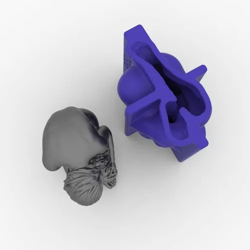 Vista 5 de Molde de silicona para cuerpo humano 3D - Molde grande de yeso de jabón para velas de chocolate con fondant
