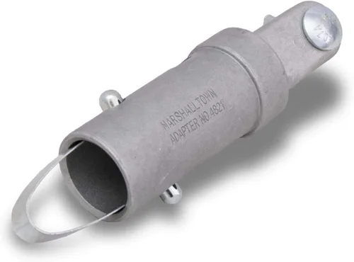 Vista 7 de MARSHALLTOWN Adaptador de mango de botón, se adapta a flotadores Bull Floats, Fresnos y escobas, rosca macho, compatibilidad de poste/mango de 1-3/4