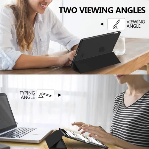 Vista 5 de Funda MoKo para iPad de 10.2, iPad de 9ª generación 2021/iPad de 8ª generación 2020/iPad de 7ª generación 2019, funda inteligente delgada