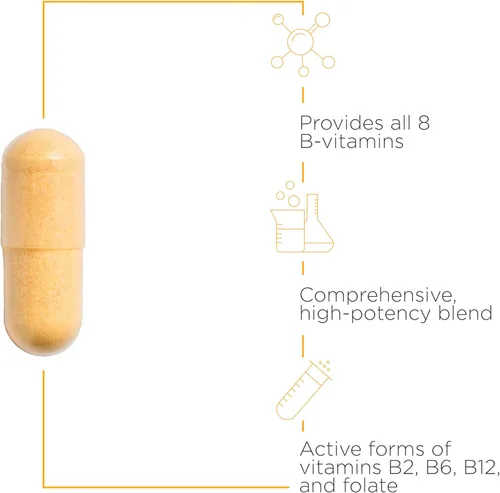 Vista 6 de Integrative Therapeutics Paquete con complejo B activo, 60 cápsulas y glicinato de magnesio Plus, 120 tabletas – Complejo B activo para apoyar