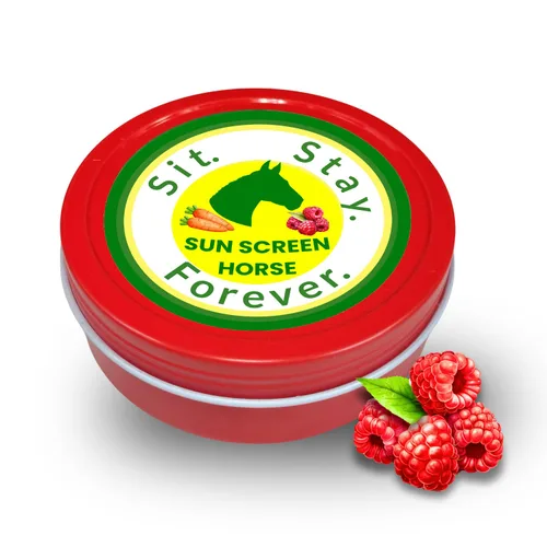 Sit Stay Forever - Protector solar orgánico e hidratante para caballos, protector solar, protección solar para nariz y piel sensible, protector