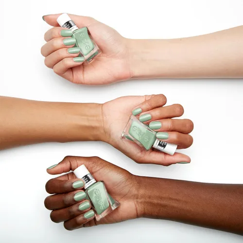 Vista 3 de Essie Gel Couture, Esmalte de uñas de larga duración, Vegano, Be Dazzled, Verde, Bling It, 0.46 fl oz