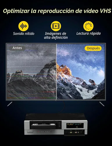 Vista 3 de Arsvita Limpiador de cabezal VHS/VCR, Kit de limpieza de cabezal de video para reproductores VHS/VCR, en seco