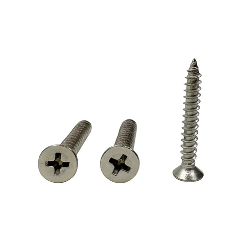 Vista 12 de Tornillos de madera M4x10mm, tornillo Phillips de cabeza plana de acero inoxidable, tornillo autorroscante de cabeza avellanada Phillips