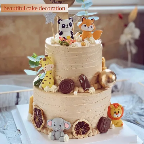 Vista 3 de Moldes de fondant de animales, moldes de chocolate de conejo de león, moldes de silicona de dinosaurio de jirafa, elefante, dinosaurio, moldes