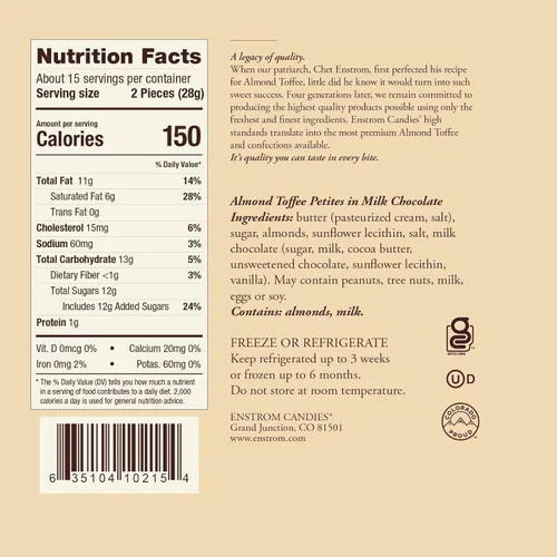 Vista 2 de Almendra Toffee Pequeños