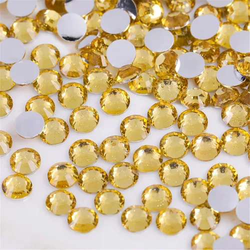 Vista 10 de 500 Piezas SS30 de 6mm de Diamantes de Imitación con Parte Posterior Plana de Cristal Transparente Redondo para Arte de Uñas, Manualidades, Ropa