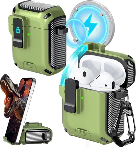 Vista 39 de RFUNGUANGO Fundas protectoras para Airpods de 2ª y 1ª generación 2º -Blanco