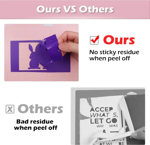 Vista 7 de HTVRONT Alfombrillas de corte con agarre de tela, paquete de 2 alfombrillas de corte de 12 x 12 pulgadas compatibles con Cricut Maker 3/Maker