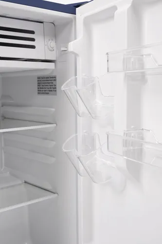 Vista 7 de Frigidaire Mini refrigerador, compartimento compacto para congelador, control de termostato ajustable, puerta reversible, serie contemporánea, 4.5