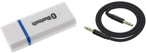 Vista 5 de Adaptador de receptor Bluetooth USB, adaptador de audio inalámbrico de 0.138 in, kit de música, adecuado para sistemas estéreo de hogar/automóvil