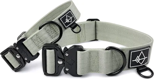 Vista 2 de MADE TO ROAM - Collar para perro de alta calidad, collar ajustable de nailon resistente con hebilla metálica de liberación rápida