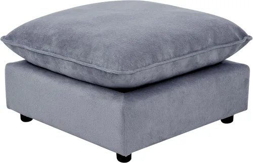 Vista 41 de Iroomy Sofá modular seccional, sofá de nube de gran tamaño - otomano - Beige Premium Chenille, Without Compress, Oversized, Cloud Comfort, Thick