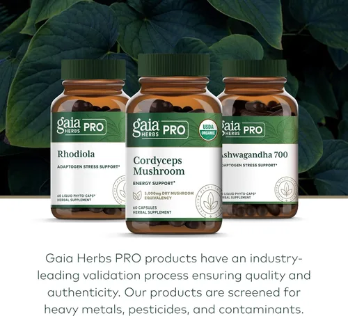Vista 6 de GAIA HERBS PRO Cordyceps Mushroom - 60 Caps