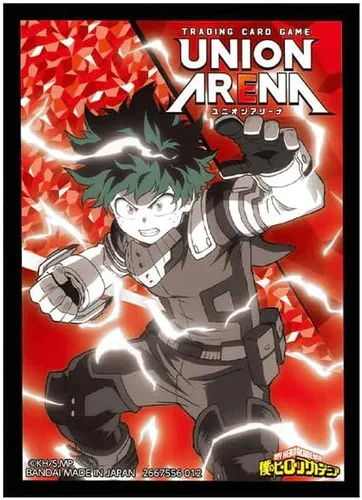Bandai: Union Arena My Hero Academia Deku Official 60ct Fundas para cartas