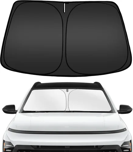 Vista 95 de ARISMOTOR Parasol para parabrisas para BMW X3 2018-2025, ajuste personalizado plegable, protector de parasol y visera solar para ventana delantera