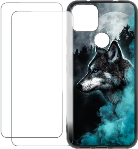 Vista 12 de Compatible with Google Pixel 5A 5G Case Colorful Custom Cover with 2 Pack Tempered Glass Screen Protectors - Shockproof Scratch-Resistant