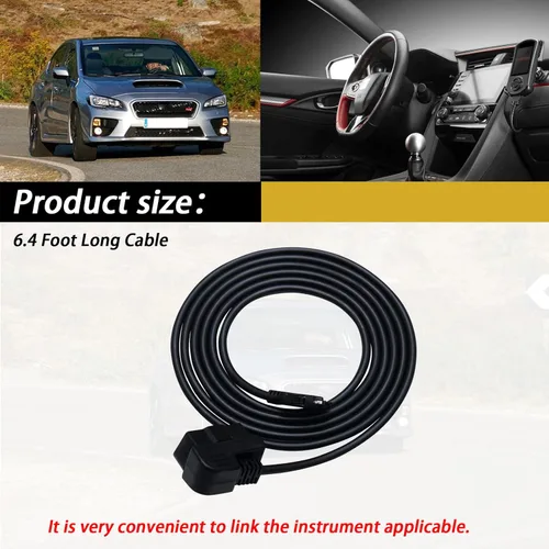 Vista 3 de XTPTFABS Puerto de acceso OBD2 OBDII Cable compatible con cable V3 Sub-aru Ford VW WRX STI Focus Evo BMW, se adapta a: todos los autos que utilizan