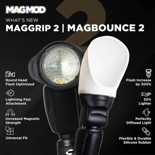 Vista 3 de MagMod Kit de flash profesional 2 Juego de difusor de flash de iluminación de fotografía Accesorios difusores de luz magnética Modificadores