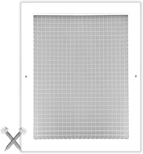 Vista 65 de HVAC Premium Rejilla de aire de retorno Eggcrate con núcleo cúbico de 6 x 6 pulgadas, aluminio a prueba de óxido, cubierta de conducto