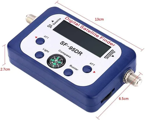 Vista 4 de Zopsc Mini medidor de satélite digital buscador de satélite LCD buscador de fuerza plato Sat Directv