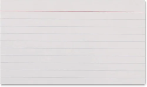 Vista 3 de Yaxa Basics - Tarjetas de notas en blanco con rayas, de alto gramaje, color blanco, de 3 x 5 pulgadas, 300 unidades, paquete de 100 con 3 tarjetas