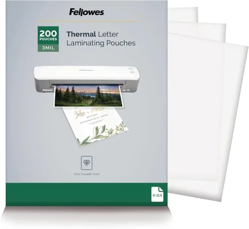 Vista 11 de Fellowes Bolsas de laminado térmico, hojas tamaño carta, 5 mil 200 unidades, transparentes (5743601)