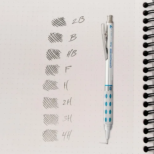 Vista 5 de Pentel Super Hi-Polymer repuesto de mina, 3/100 pulgadas, Gris