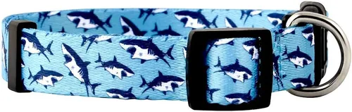 Vista 7 de Native Pup Collar de perro con estampado de animales, patrón de peces de trucha de arroyo, regalo para pescador, cachorro al aire libre