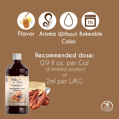Vista 2 de Arte Pan - Concentrado de frutos secos aromatizantes artificiales (33.8 fl oz)