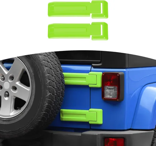 Vista 16 de RT-TCZ Para Jeep JK Puerta Trasera Bisagra Cubierta Trim Azul Bebé para Jeep Wrangler JK JKU 2007-2017 Bebé Azul Exterior Accesorios 2 unids